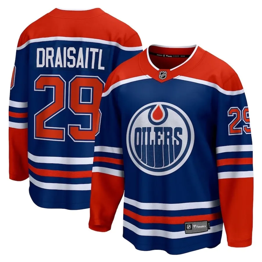 Fanatics Men's NHL Edmonton Oilers Leon Draisaitl Breakaway Home Jersey