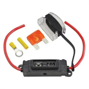 Flex-A-Lite Single Circuit Fuse Block - In-Line - 40 Amp - Fuse Included