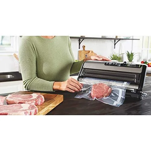 FoodSaver FM5200 2-in-1 Automatic Vacuum Sealer Machine with Express Bag Maker | Safety Certified | Silver, 9.3 x 17.6 x 9.6 inches