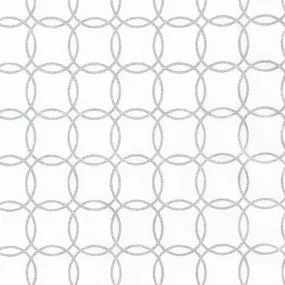 Geometric Fabric, Metro Living Metallic, Metallic Silver Geometric 7244