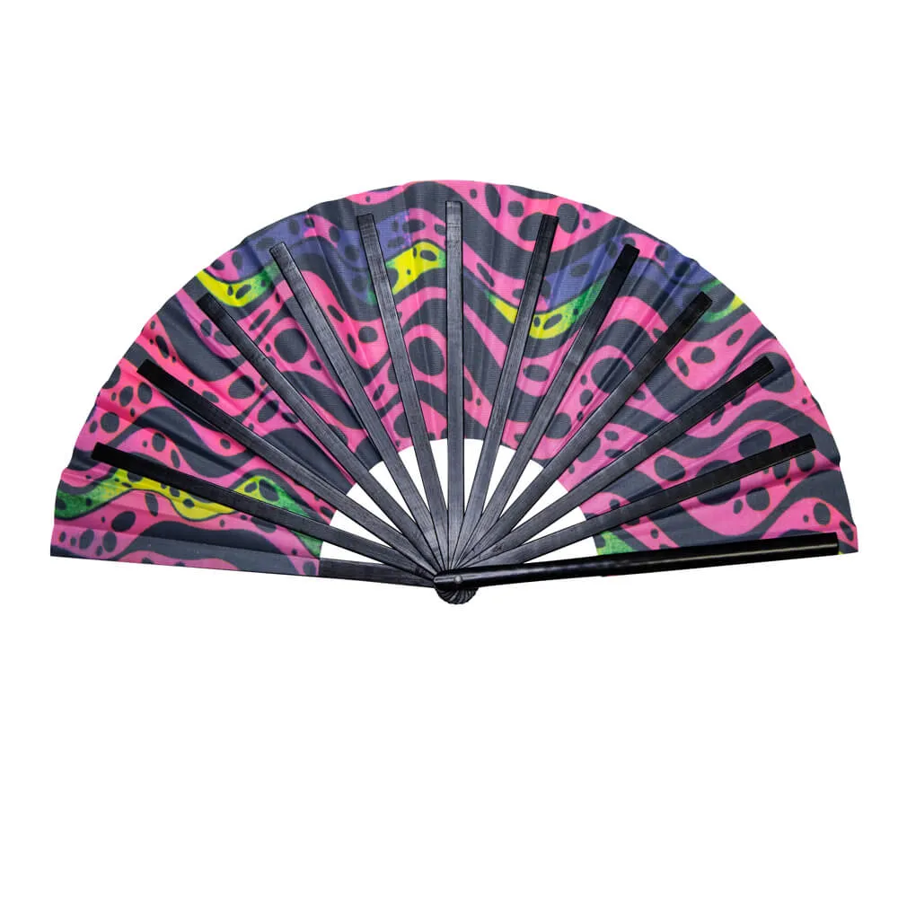 GloFX Festival Folding Fan - Heat Wave