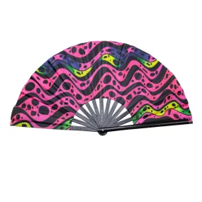 GloFX Festival Folding Fan - Heat Wave