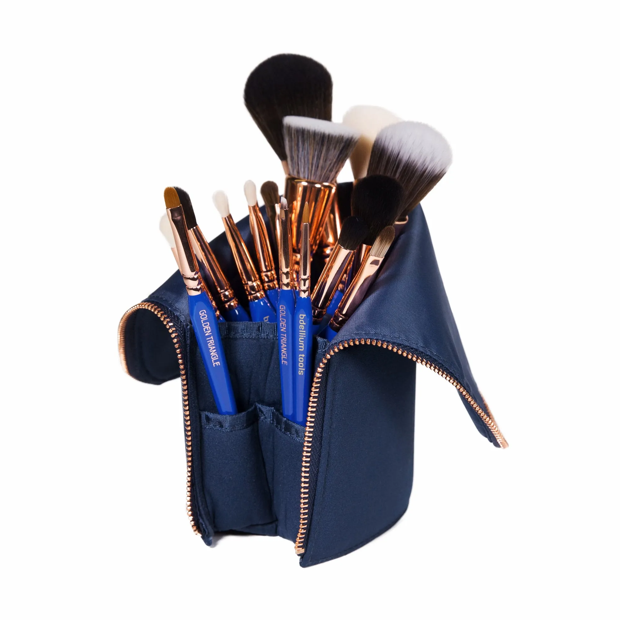 Golden Triangle PHASE I Complete 15pc. Brush Set with Pouch