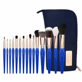 Golden Triangle PHASE I Complete 15pc. Brush Set with Pouch