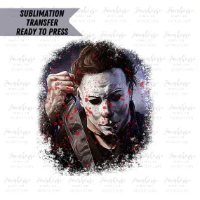 Halloween Horror Jason Design   Ready To Press Sublimation Transfer