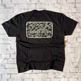 Hammer Down "Sledge Field Camo" Short Sleeve T-shirt - Black