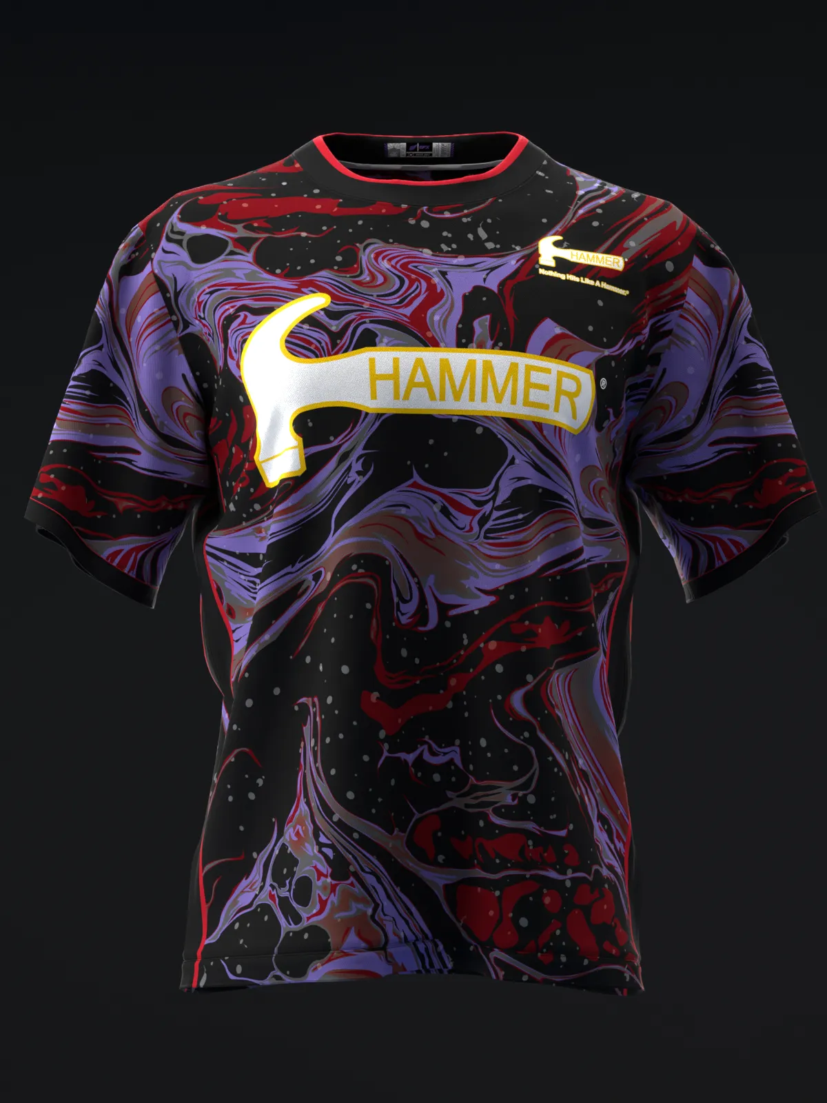 HAMMER - RAW RED SMOKE - BOWLING JERSEY