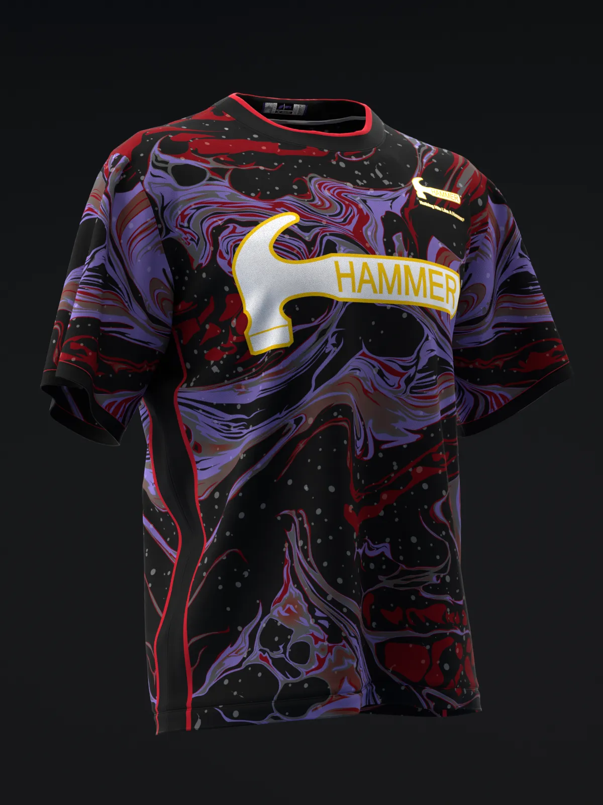 HAMMER - RAW RED SMOKE - BOWLING JERSEY