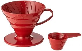 Hario V60 Plastic Coffee Dripper, Size 2, Red