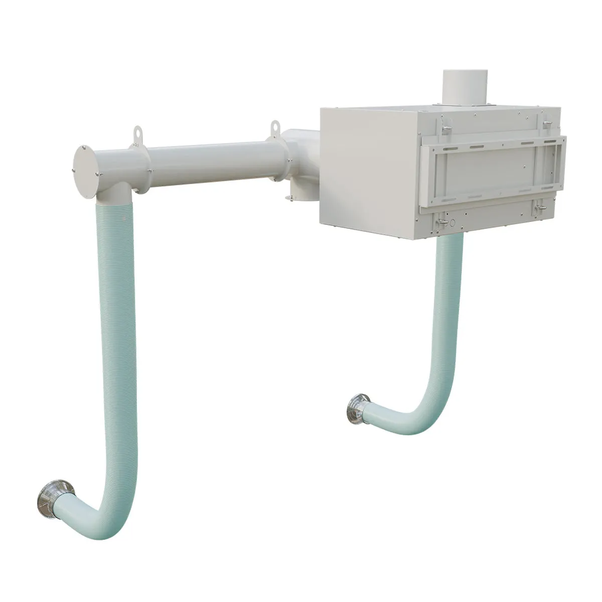 HealthyAir Wall-Mount Local Exhaust Ventilation System Dual Station Source Capture