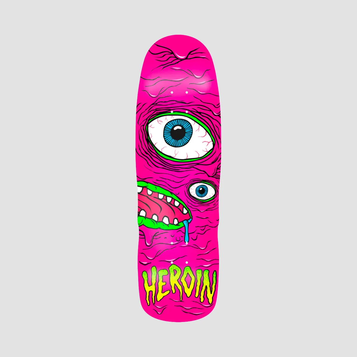 Heroin Pink Mutant Razor Edge Skateboard Deck - 9.5"