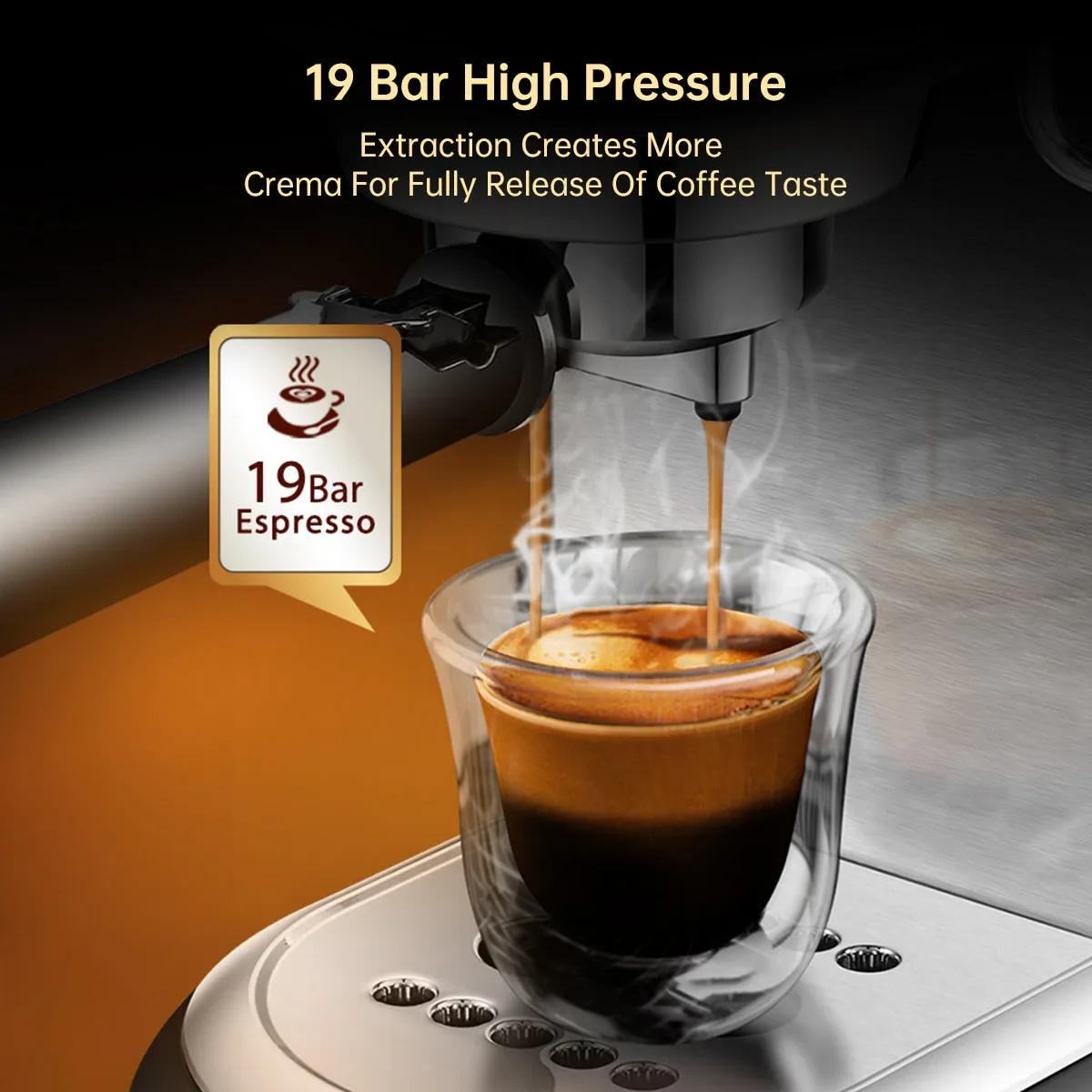 HiBREW Coffee Maker Cafetera Capuccino