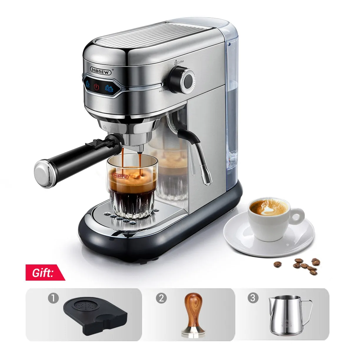 HiBREW Coffee Maker Cafetera Capuccino