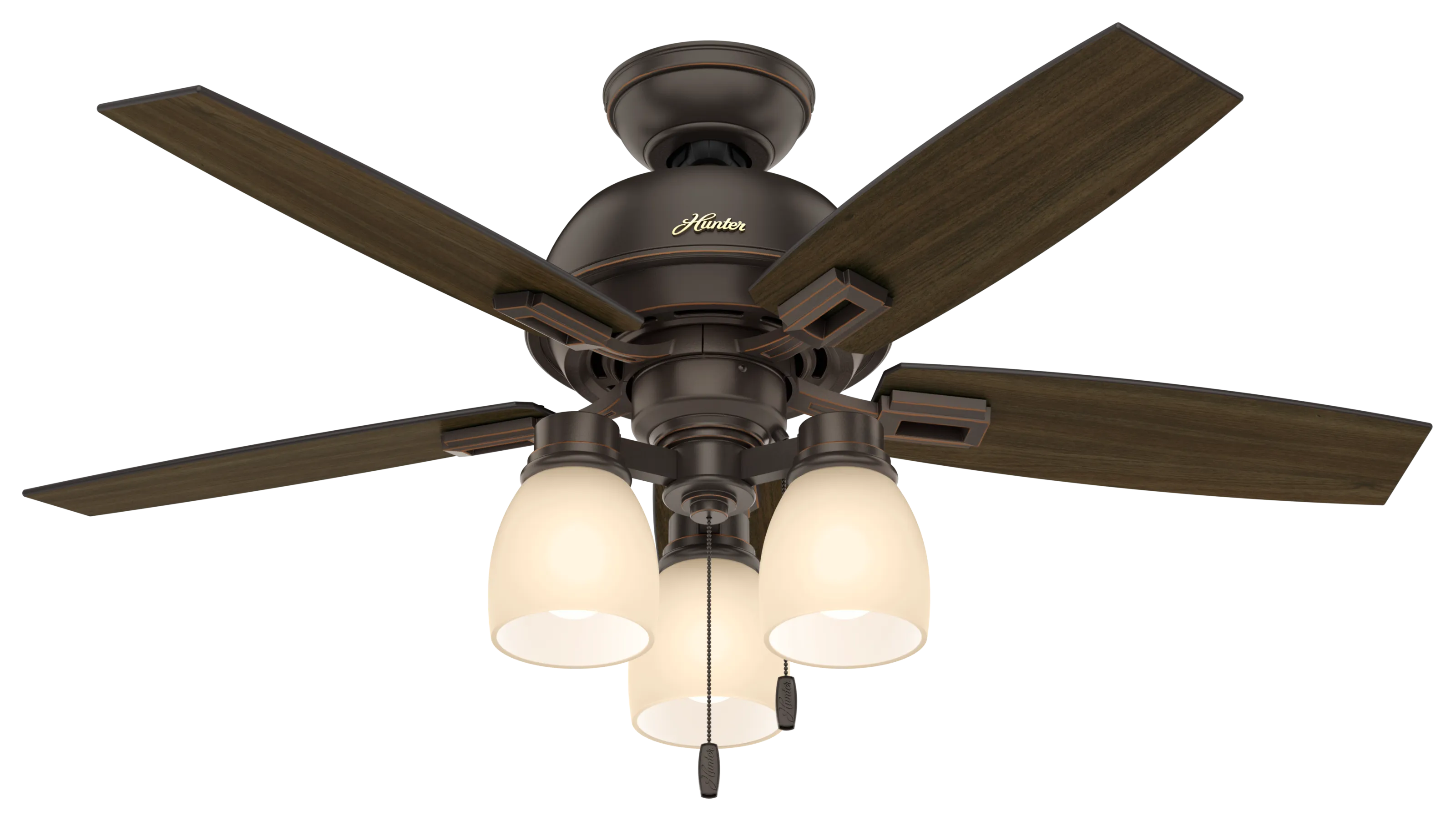 Hunter 44 inch Donegan Ceiling Fan with LED Light Kit and Pull Chain