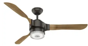 Hunter SIMPLEconnect Wi-Fi Series 59226 Ceiling Fan with Light Kit, Plastic, Noble Bronze :EA: QUANTITY: 1