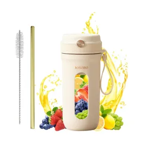 JOSOBO Portable Blender, Personal Size Blender for Shakes and Smoothies with 10 Ultra Sharp Blades, 16 Oz Mini Blender for Travel, Picnic, Office, Gym