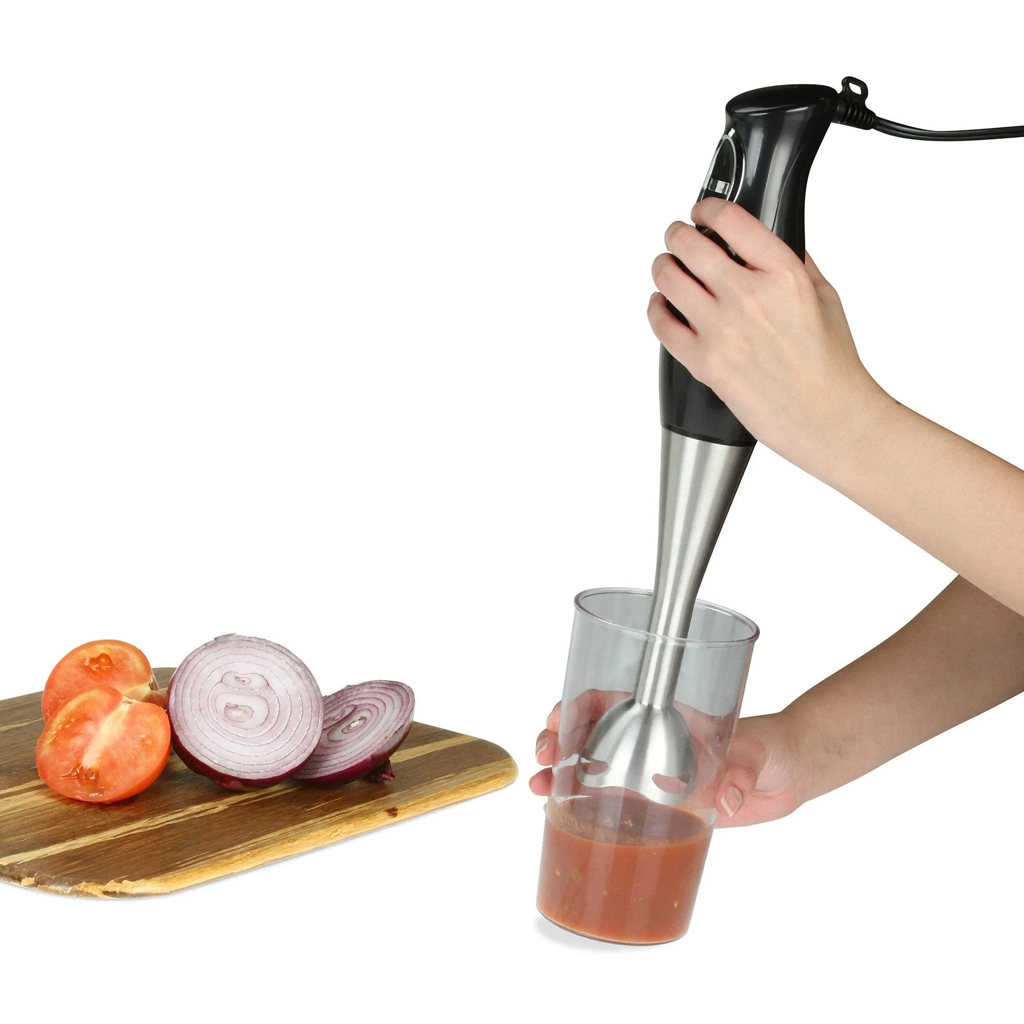 Kalorik® 200 Watts Hand Blender with Mixing Cup