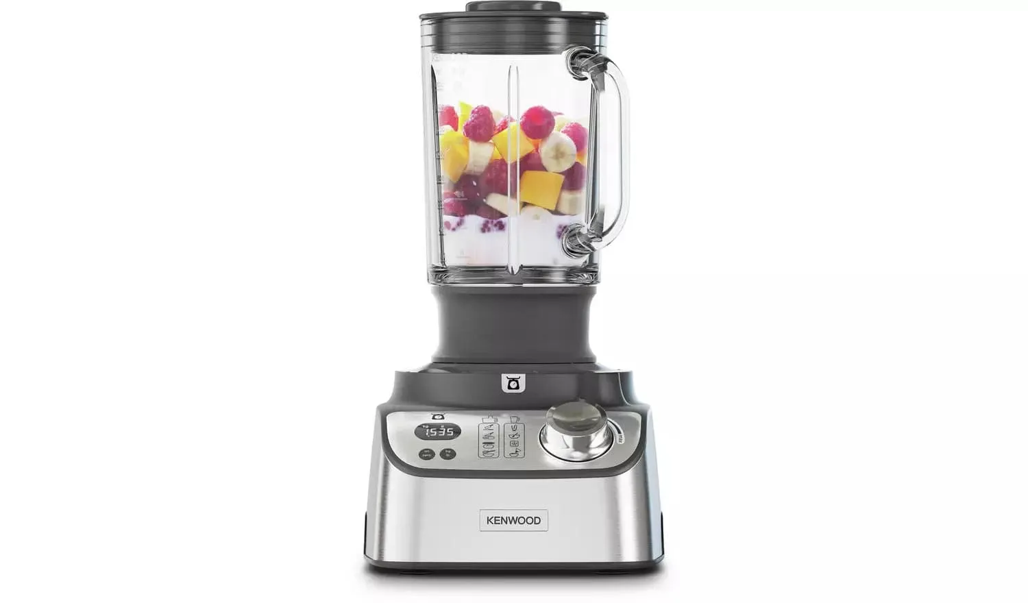 Kenwood MultiPro Express Weigh Food Processor, 8 Processing Tools, Variable Speed with Pulse Function, Integrated Digital Scales, Capacity 3L