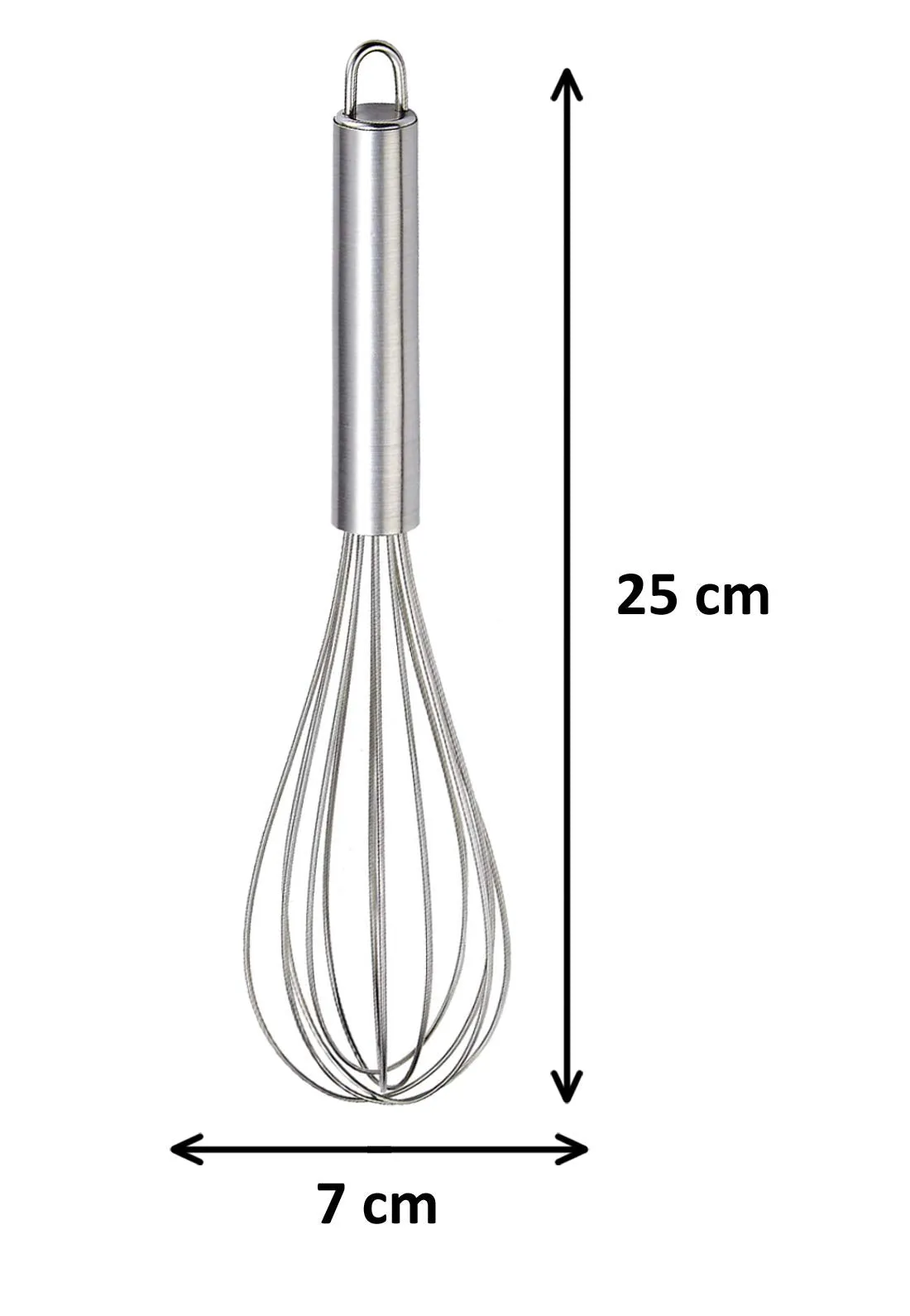 Kuber Industries 2 Pieces Stainless Steel Hand Blender Mixer Froth Whisker Latte Maker for Milk Coffee Egg Beater Juice,25 Cm (Silver) - CTKTC031316