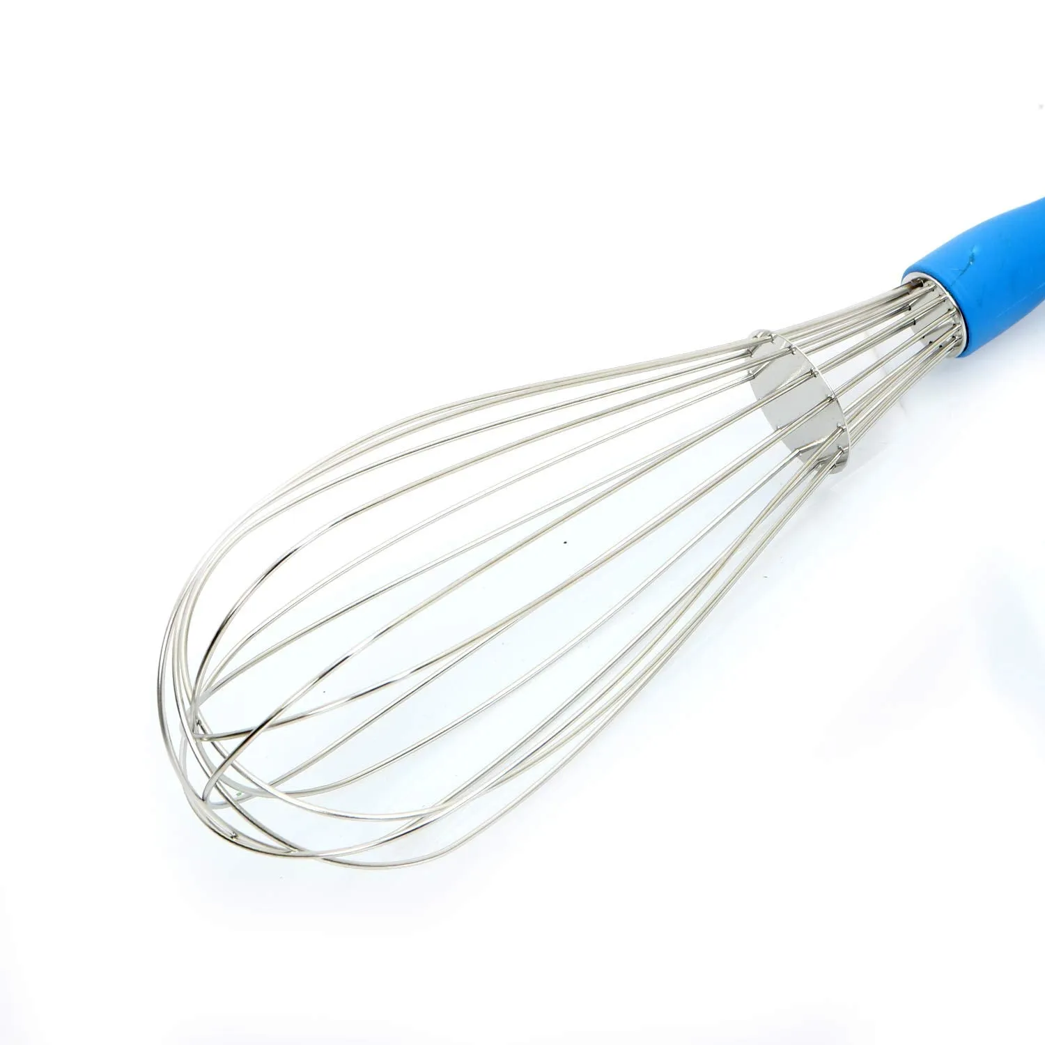 Kuber Industries Hand blender for Kitchen|Stainless Steel Coffee Beater|Egg Mixer|Whisker Latte Maker 30 Cm (Blue)