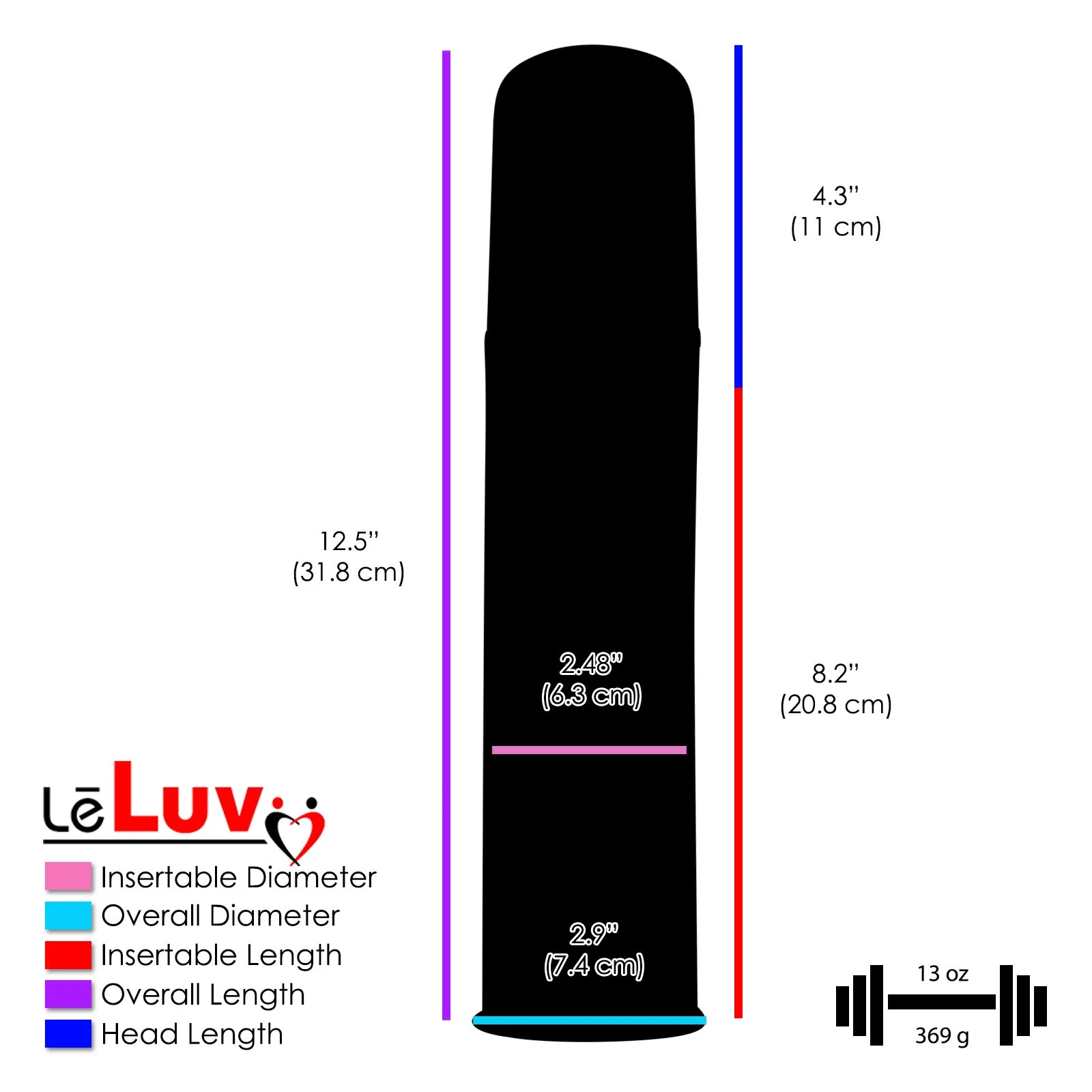 LeLuv Auto Smart LCD Penis Pump | 2.4" x 8" Kit with  2 Sleeves and  1 Cock Ring