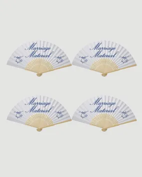 Marriage Material® Paper Fan (Pack of 4)