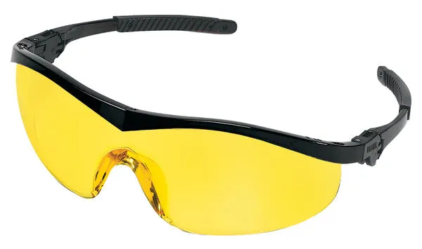 MCR Safety ST1 Black Frame, Amber Lens