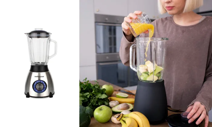 Mellerware Jug Blender With Coffee Mill Stainless Steel Brushed 1.5 L 550 W "Optima" #