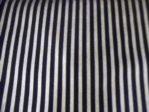 Metallic  Fabric, Metallic Silver Stripe on Black 7249