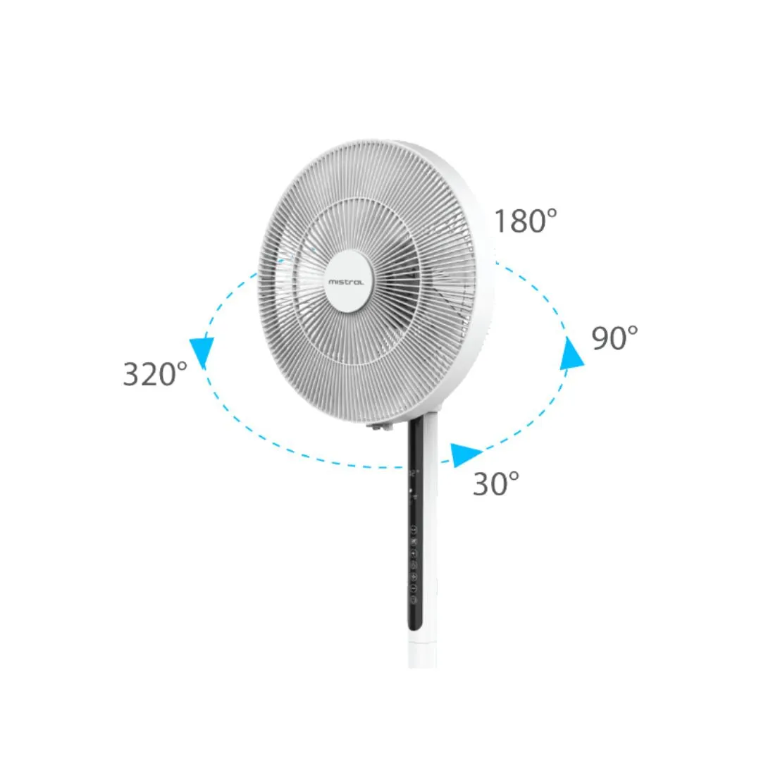 Mistral MLF1488R 14 Inch DC Slinding Stand Fan with Remote Control