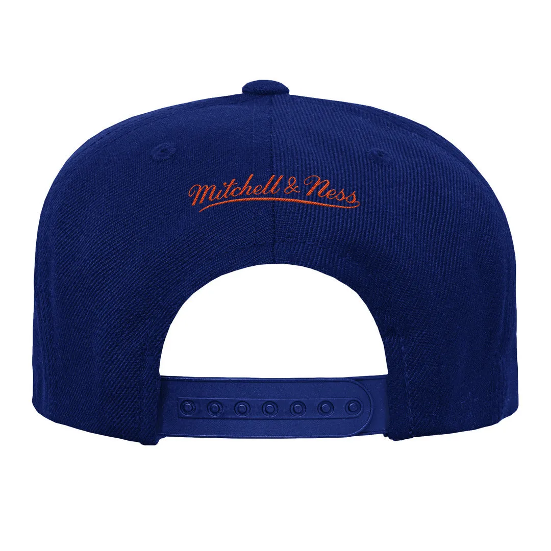 Mitchell & Ness Youth NHL Edmonton Oilers Blue Team Ground Snapback Hat