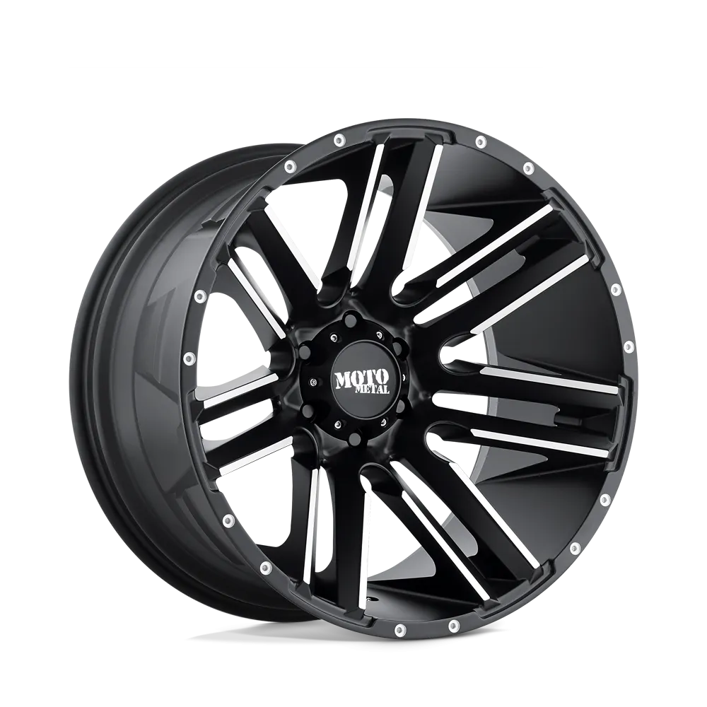 Moto Metal MO978 Razor 20X12 6X135 -44 mm Satin Black Machined