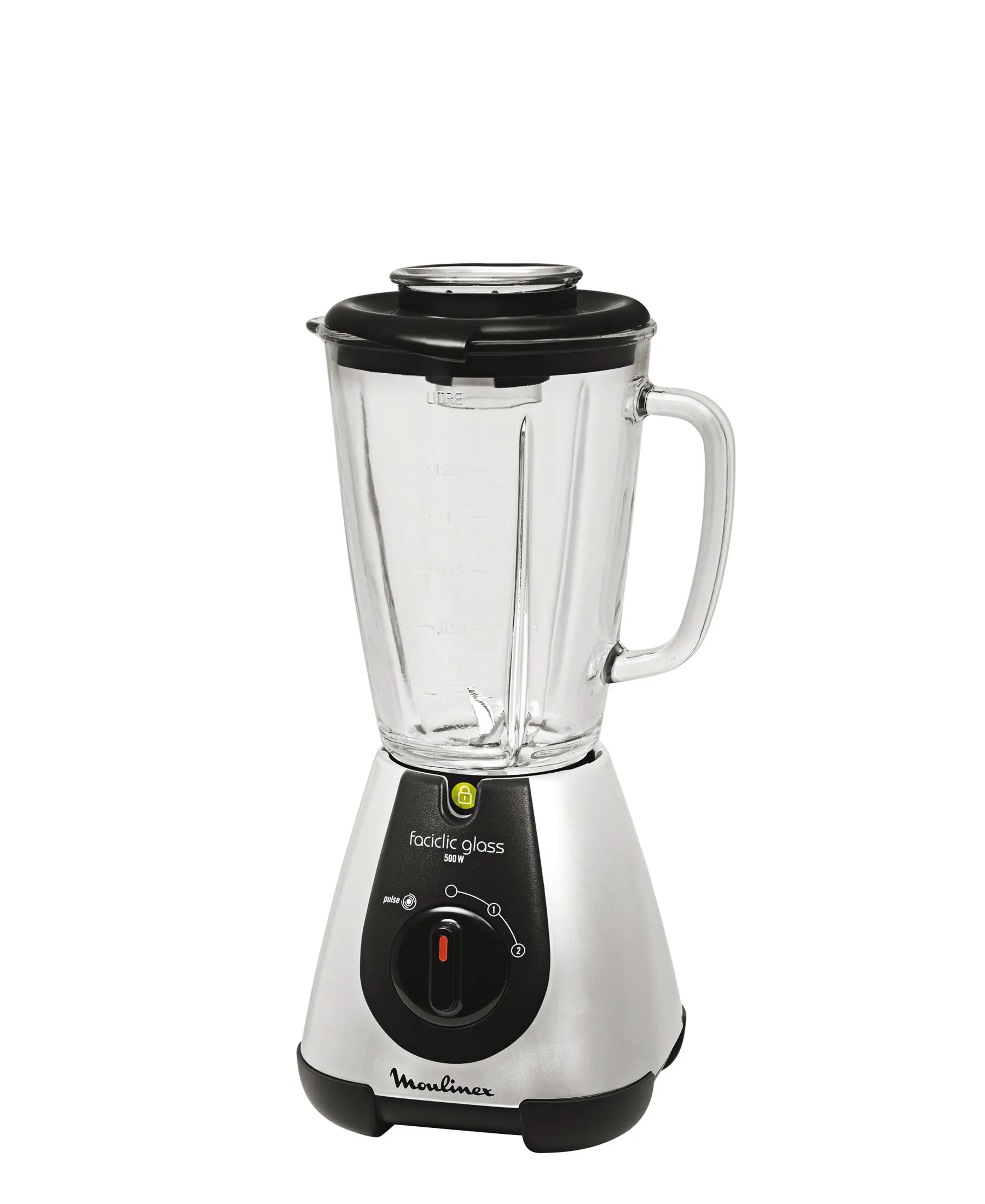 Moulinex Faciclic Blender With Glass Jug - Black