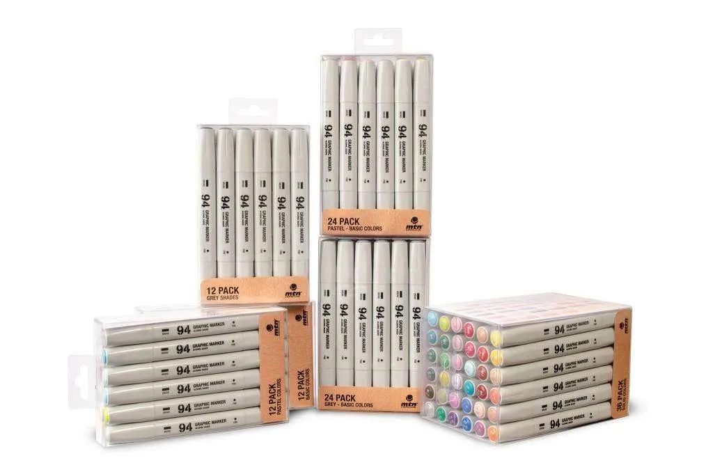 MTN 94 Graphic Marker - Pastel Basic 24 Pack