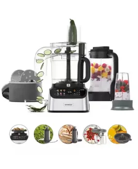 MultiPro OneTouch Food Processor & Blender | Black/Brushed Stainless Steel