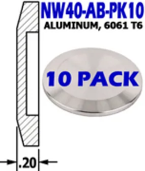 NW40 - Aluminum Blank NW40-AB-PK10