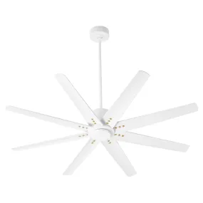 Oxygen FLEET 3-112-6 Ceiling Fan with Remote 56 Inch Eight Blade Fan - White