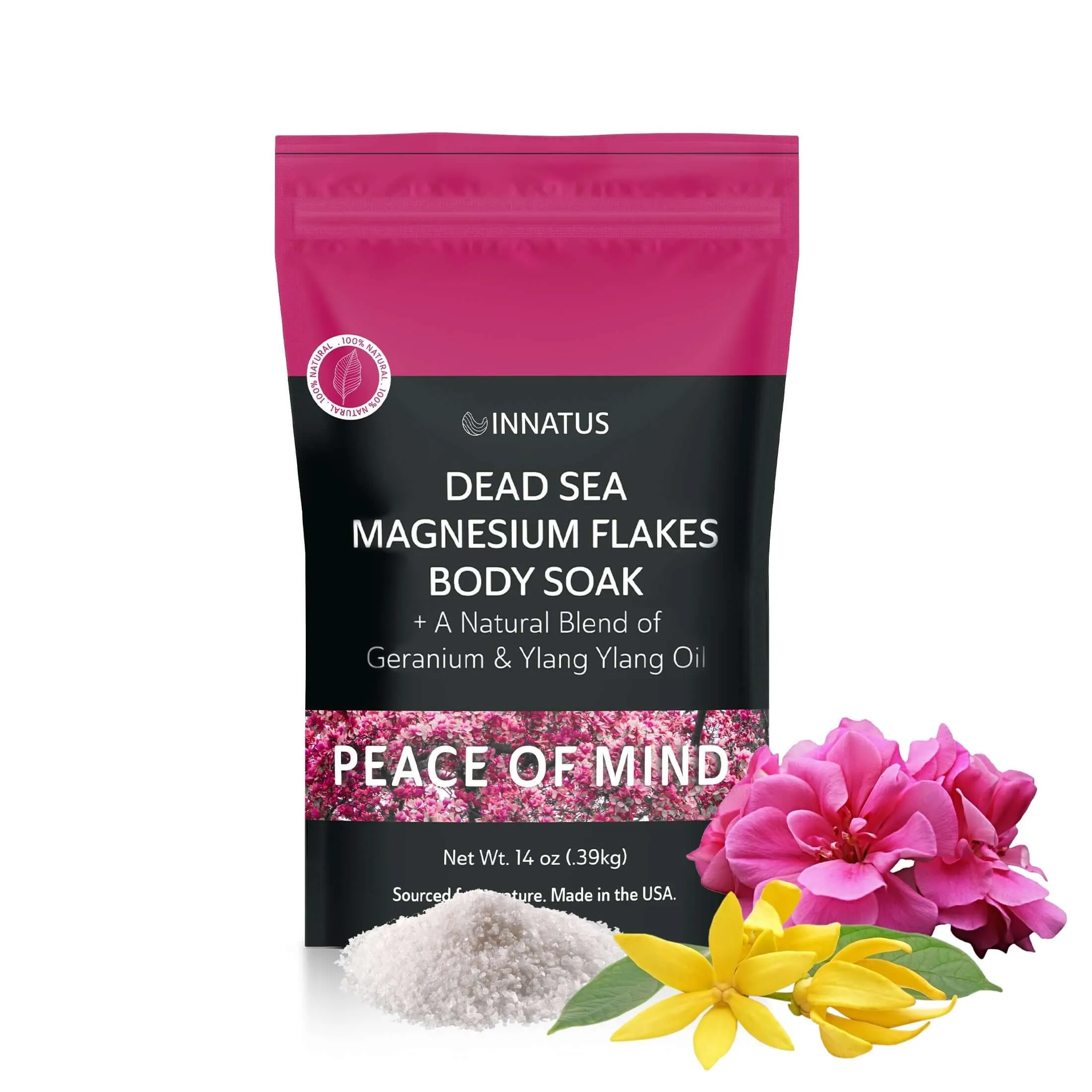 Pure Dead sea magnesium flakes Peace of Mind  soak