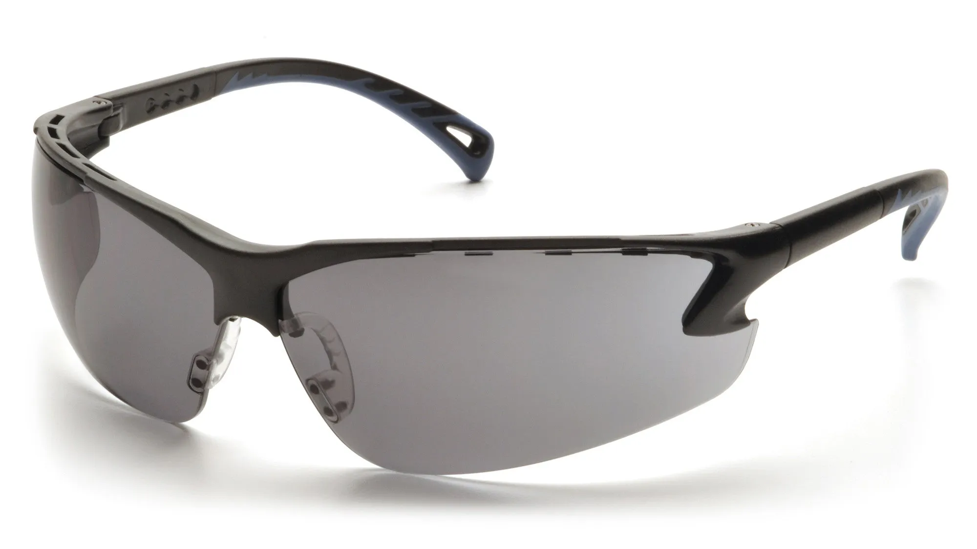 Pyramex SB5720D Venture 3 Black Safety Glasses W/ Gray Lens (12 each)