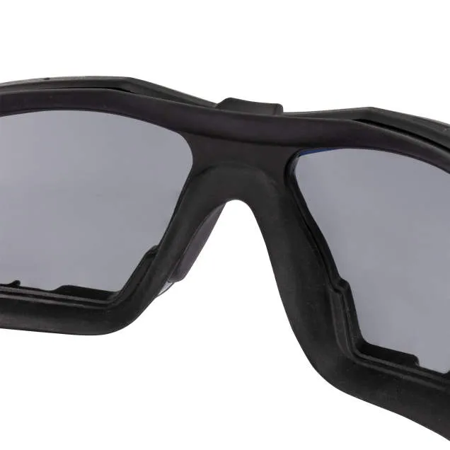 Radians Thraxus Elite IQuity Safety Eyewear - Black / Blue Frame / Smoke IQ Lens