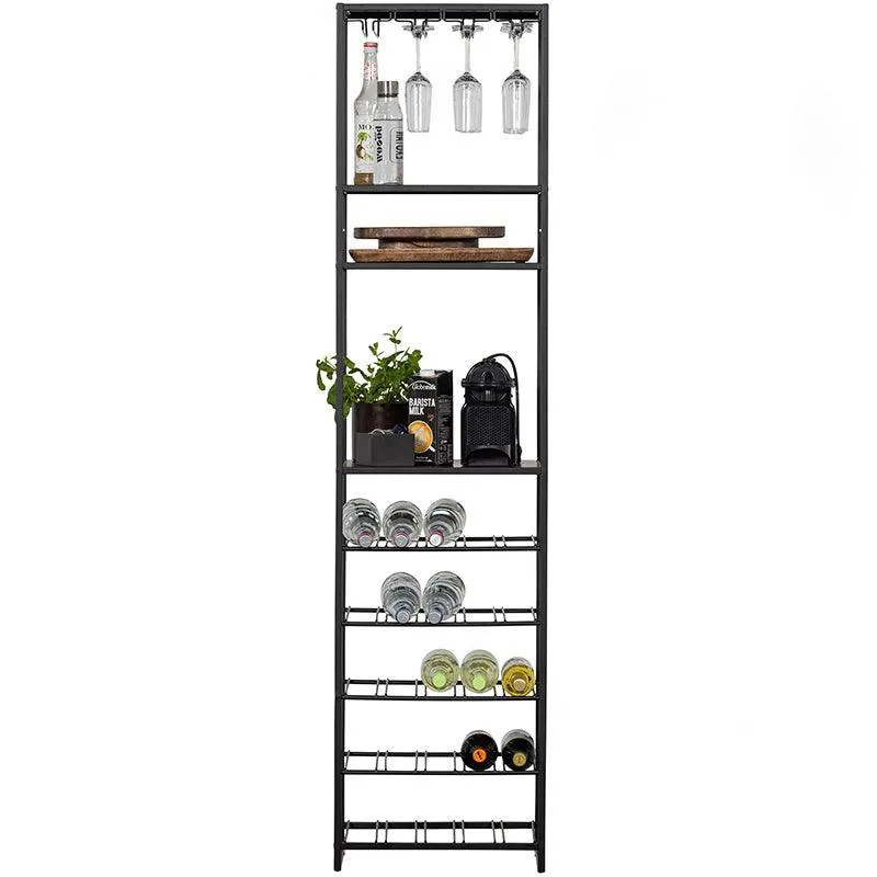 Reese Black Metal Multipurpose Wine/Beverage Rack