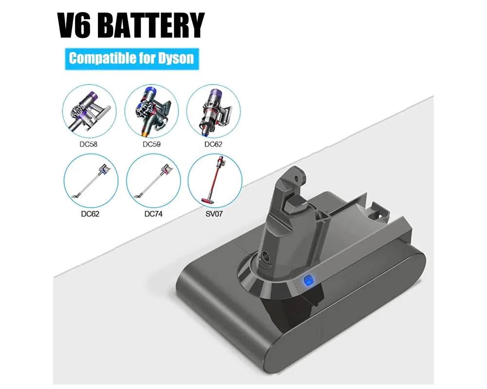 Replacement Dyson V6 Battery 2500mAh