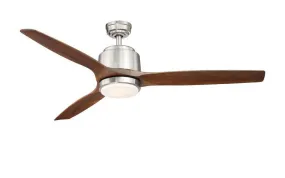 Reya 56 Inch Nickel Ceiling Fan