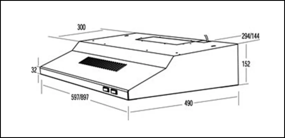 Robinhood RCA2AI6SS 60cm Stainless Steel Fixed Canopy Rangehood - Replaces RA61SS Model