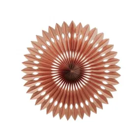 Rose Gold Paper Hanging Fan (40cm)