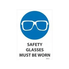 Safety Glasses Must Be Worn Sign | 240mm x 340mm