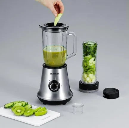 Severin SM3737 smoothiemaker met blender en ice crusher voor Smoothie-To-Go