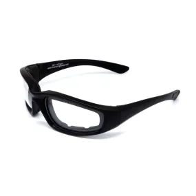 SS1 ANSI Z87  High Impact Glasses with Clear Lens - Black Frame