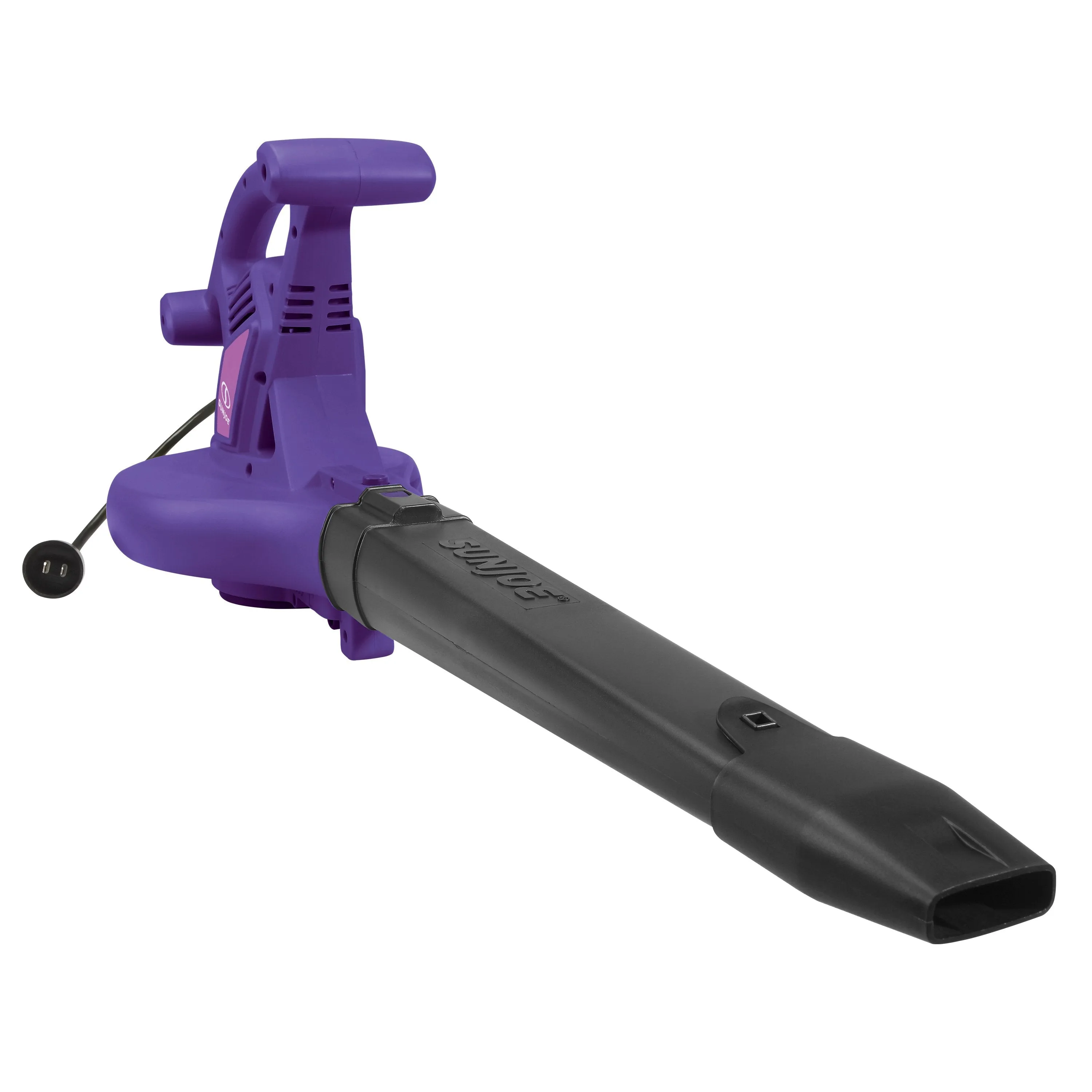 Sun Joe SBJ606E-GA-PRP-RM 4-in-1 Electric Blower | 250 MPH | 14 Amp | Vacuum | Mulcher | Gutter Cleaner | Purple (Certified Refurbished)