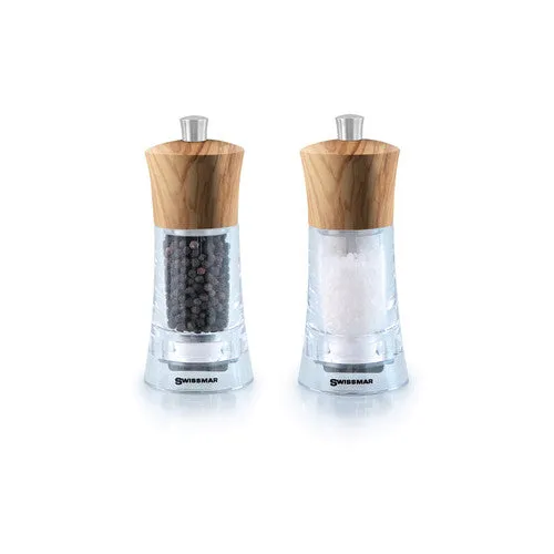 Swissmar Clear Acrylic Salt & Pepper Set